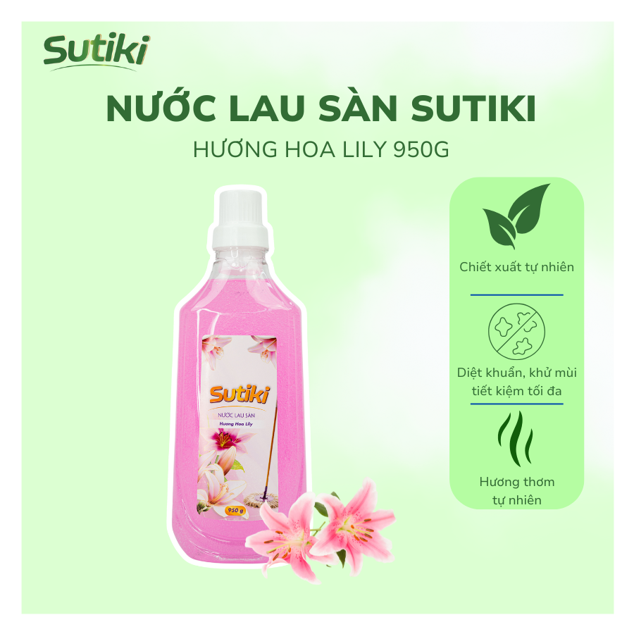 Nước Lau Sàn SUTIKI Hương Lily