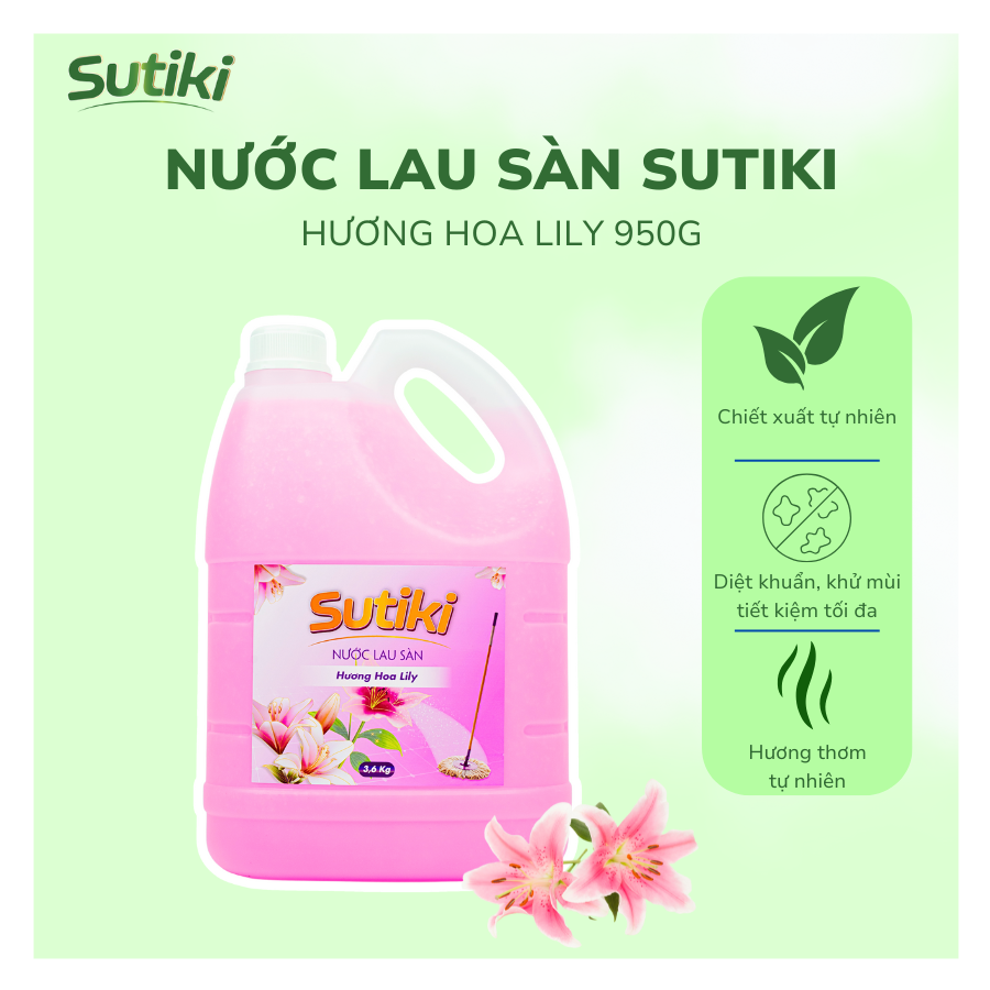 Nước Lau Sàn SUTIKI Hương Lily