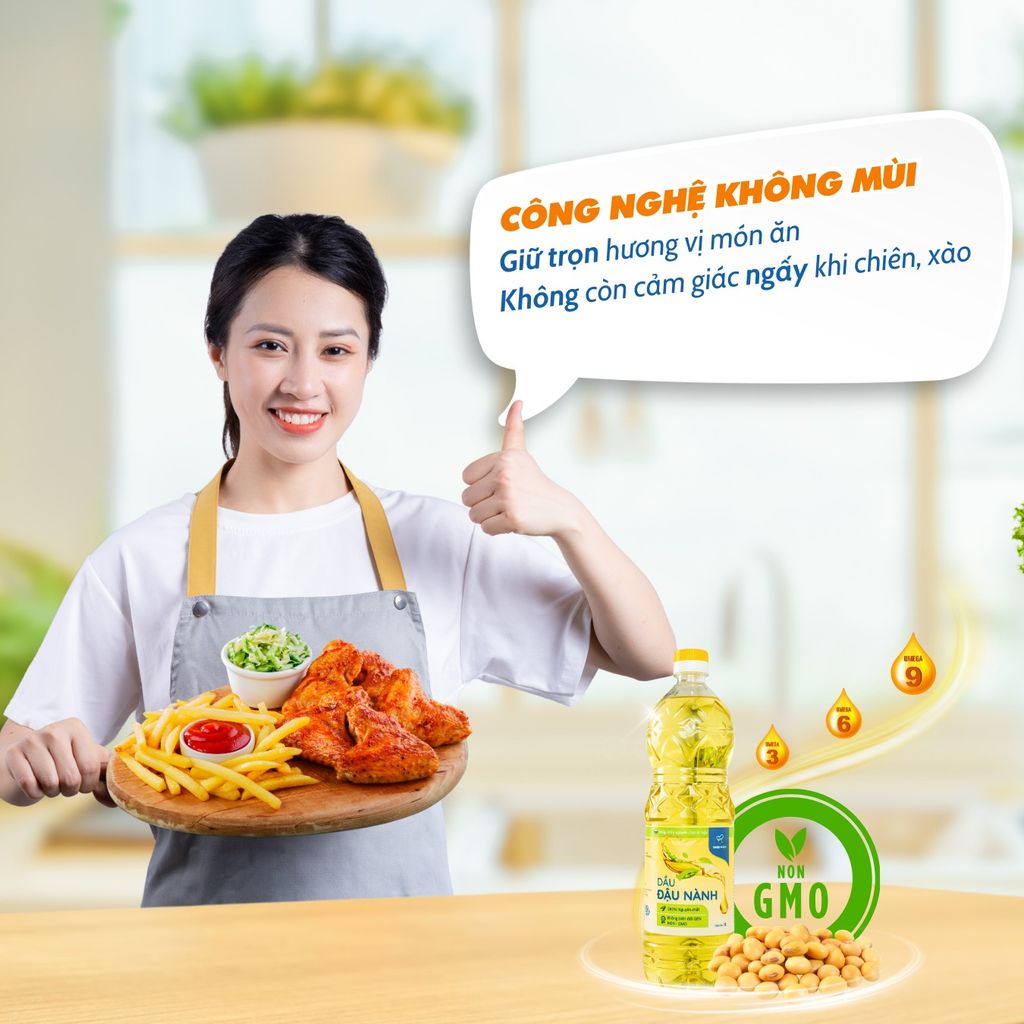 Dầu Đậu Nành Không Biến Đổi Gen HasuKook 5L