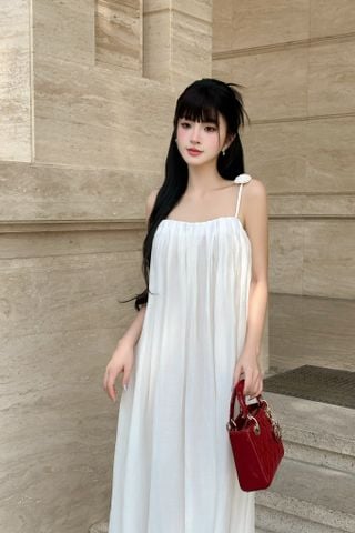 Đầm maxi dáng dài dây hoa