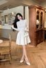 Đầm thun xoè tay dài