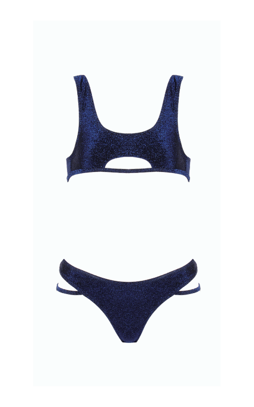 Siren Navy Glitter Bottom