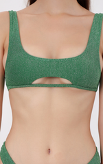 Siren Green Glitter Top
