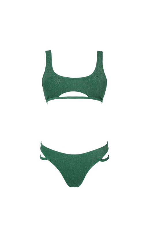 Siren Green Glitter Bottom