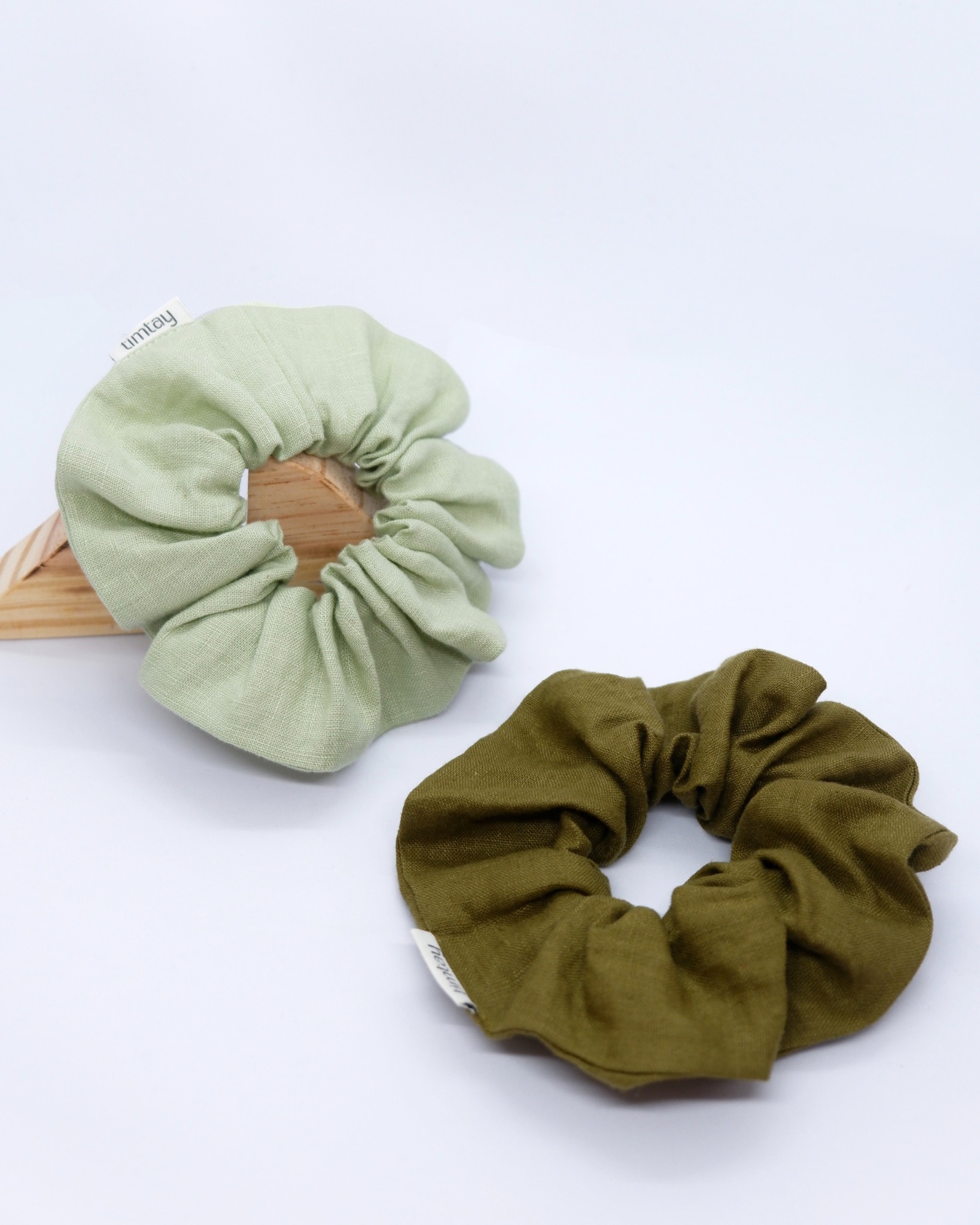 Cột tóc Linen tái chế main image 1