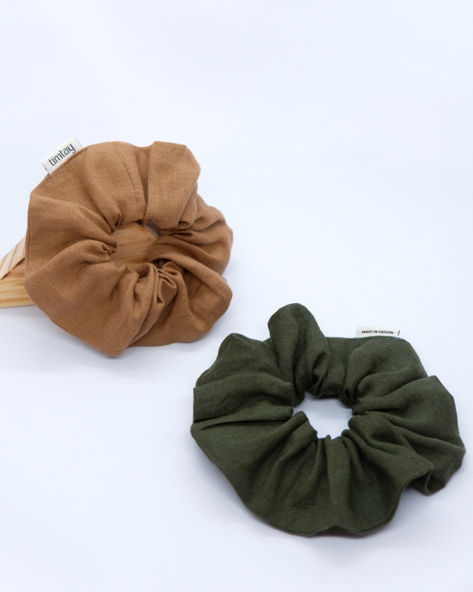 Cột tóc Linen tái chế