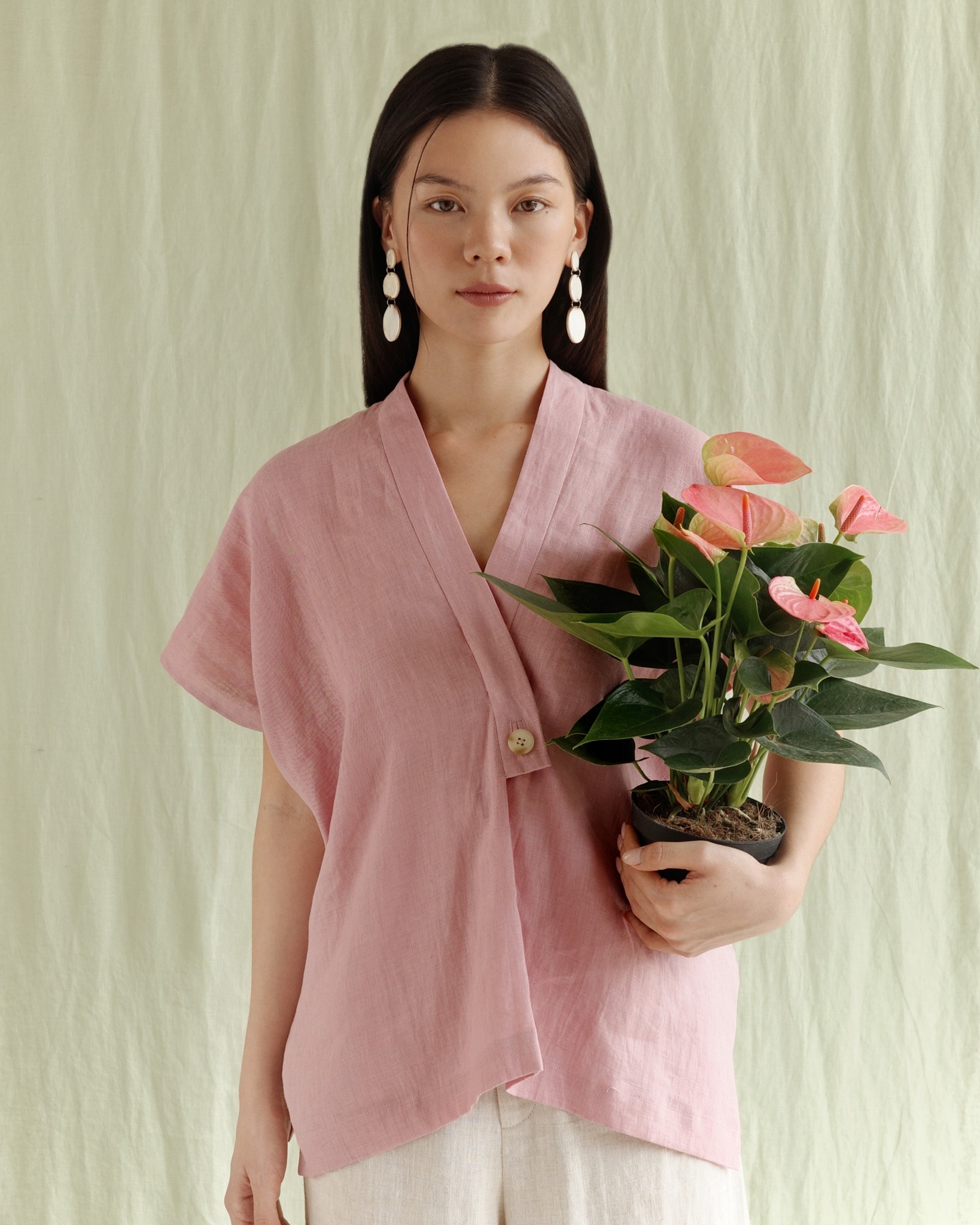  Áo Linen Trăng Non 