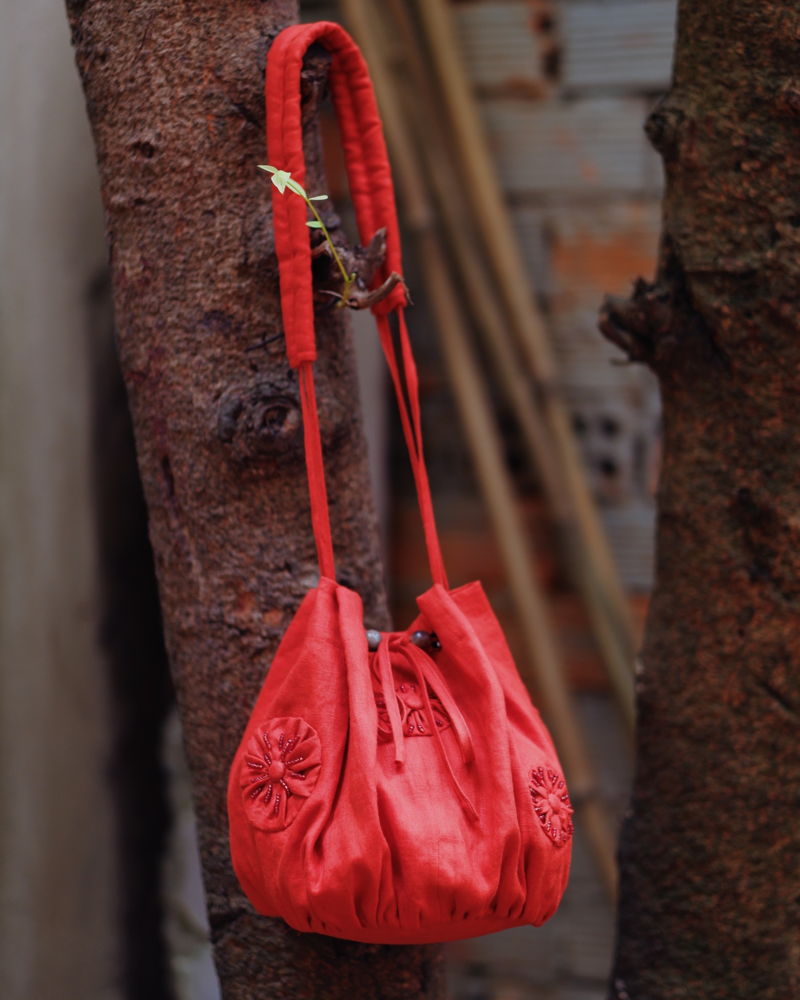  Túi Linen Cẩm Tú Cầu 