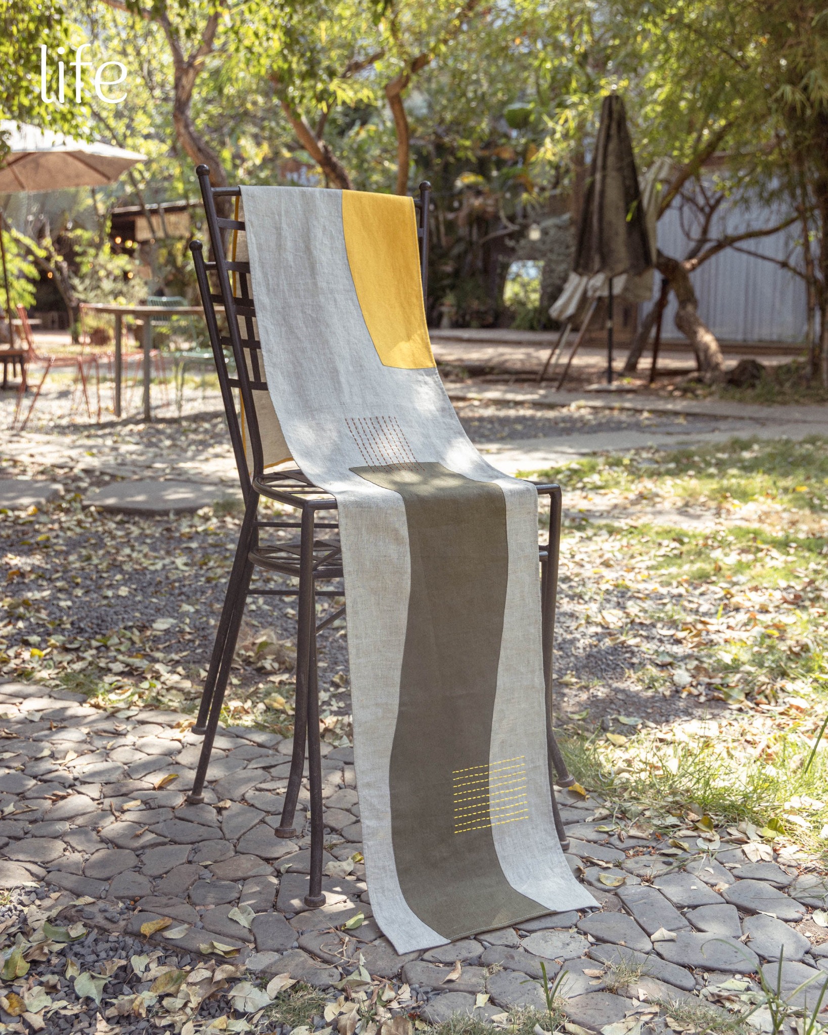 Khăn bàn linen ráp vải