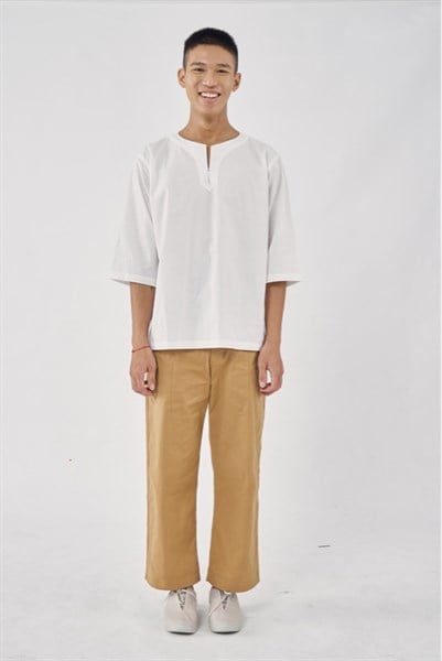  Quần lửng ống suông 