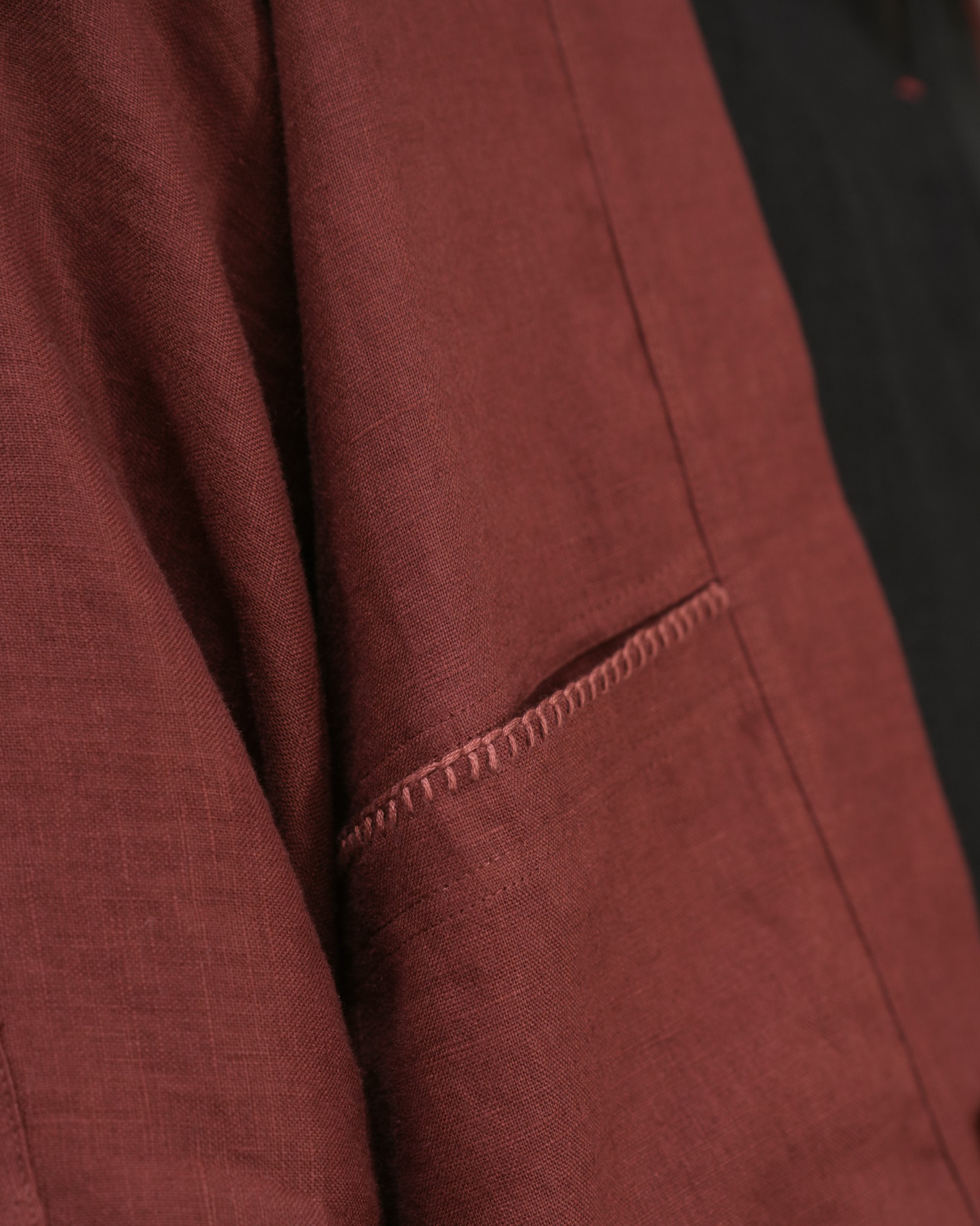 Lng - Hand Embroidery Linen Kimono