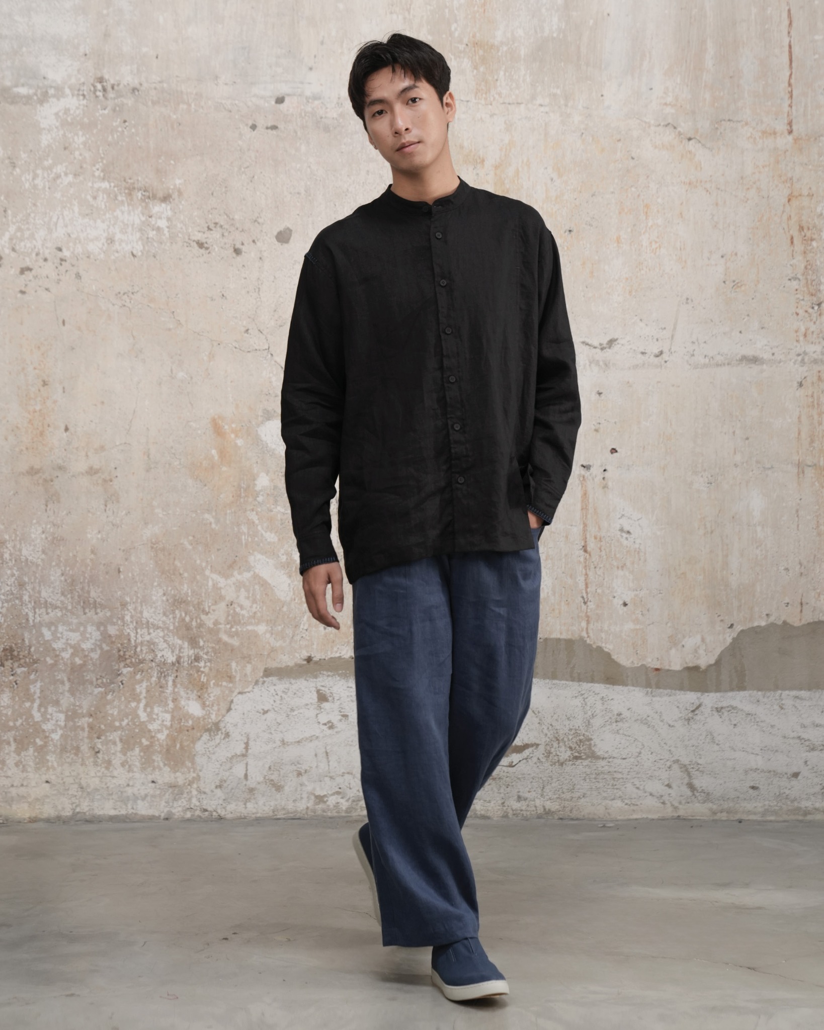  Lâm - Hand Embroidery Linen Shirt 