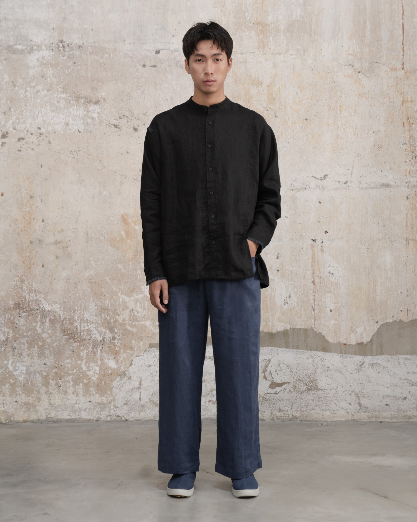  Lâm - Hand Embroidery Linen Shirt 