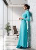 Mẫu Áo Dài Xanh Công Sở Thái Tuấn