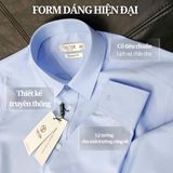  Áo Sơ Mi Trơn Xanh Pastel Không Túi 