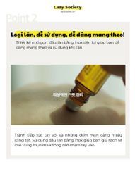 Thanh lăn giảm mụn 100% chiết xuất Tràm Trà Lazy Society Spotcare Tea-tree 100% Roll-on