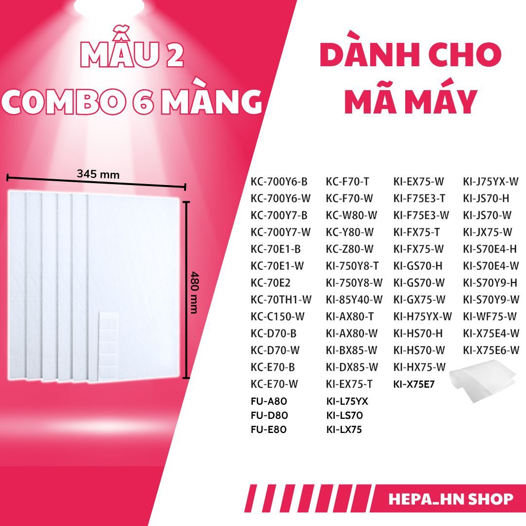 Màng lọc thô chắn bụi cho máy lọc không khí Sharp - Lọc Khí Xanh - Màng ...