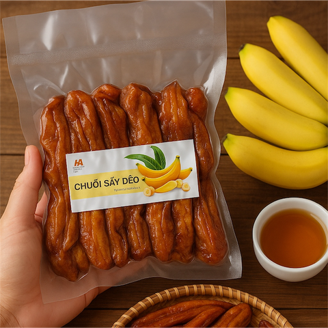 Chuối Sấy Dẻo Nguyên Trái | 500 | Đặc sản Đà Lạt