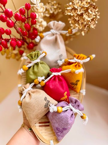 Túi Hạt Cà Phê 100% Arabica chất lượng - Túi Thơm Cam Quế Rosemary | Đặc sản Đà Lạt