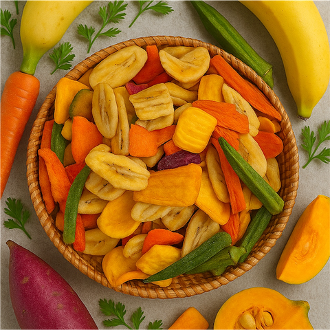 Rau Củ Sấy Giòn (Thập Cẩm Sấy Giòn) | 300-500 | Đặc sản Đà Lạt