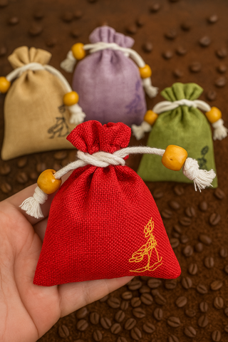 Túi Hạt Cà Phê 100% Arabica chất lượng - Túi Thơm Cam Quế Rosemary | Đặc sản Đà Lạt