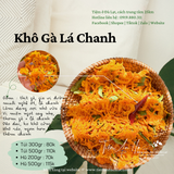 Khô Gà Lá Chanh | 200-300-500 | Đặc sản Đà Lạt