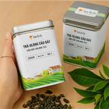 Trà Olong Cầu Đất Viên Lớn  - Hộp Thiếc 200Gr - Chè Được Thu Hái Thủ Công Từ Vùng Nguyên Liệu Nổi Tiếng - Loại 1