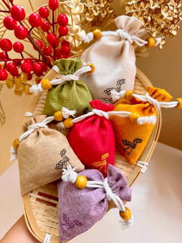 Túi Hạt Cà Phê 100% Arabica chất lượng - Túi Thơm Cam Quế Rosemary | Đặc sản Đà Lạt