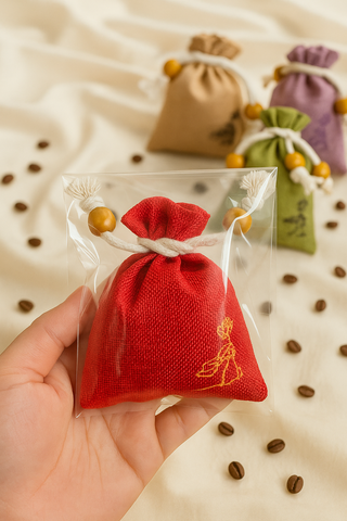 Túi Hạt Cà Phê 100% Arabica chất lượng - Túi Thơm Cam Quế Rosemary | Đặc sản Đà Lạt