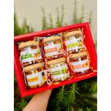 Quà Tết 2026 - Set Hộp Quà Xuân 6 món hũ tròn - 3 món hũ cao | Đặc sản Đà Lạt