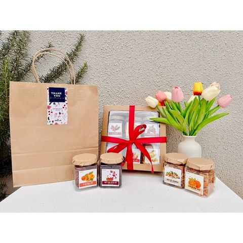 Hộp quà tặng 6 món nắp kính [tuỳ chọn đủ 6 món] | Đặc sản Đà Lạt