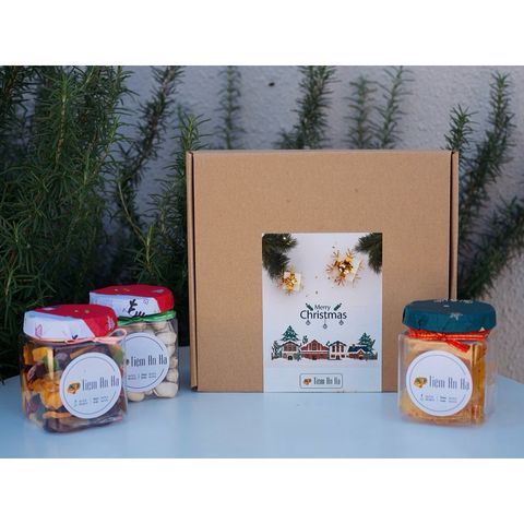 Hộp Quà Tặng Giáng Sinh Noel xinh xắn [5-6 món] | Đặc sản Đà Lạt
