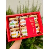 Quà Tết 2026 - Set Hộp Quà Xuân 6 món hũ tròn - 3 món hũ cao | Đặc sản Đà Lạt