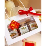 Quà Tết 2026 - Set Túi Quà trắng 3 món hũ vuông | Đặc sản Đà Lạt