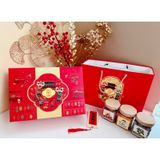 Quà Tết 2026 - Set Hộp Quà Xuân 6 món hũ tròn - 3 món hũ cao | Đặc sản Đà Lạt