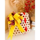 Quà Tết 2026 - Set quà Giỏ mây hộp vuông 4 món hũ tròn | Đặc sản Đà Lạt