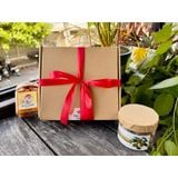 Quà Tết 2026 - Set Hộp Giấy 6 món hũ vuông nắp cài - nắp kính | Đặc sản Đà Lạt