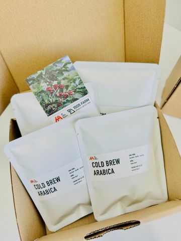 Cà Phê Cold Brew Arabica Túi Lọc [ Hộp 8 túi - 20Gr/Túi ]