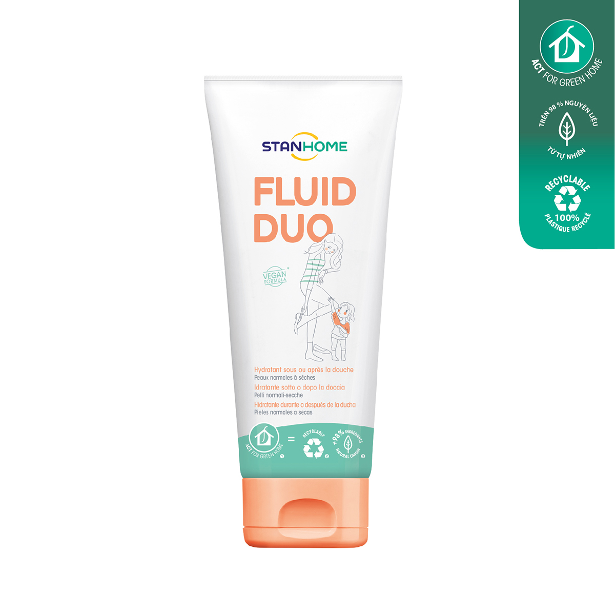 Kem dưỡng ẩm cho da khô, da nhạy cảm Stanhome FLuid Duo 250ML