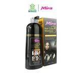 Dầu Gội Nhuộm Tóc Phủ Bạc Đen Mira Hair Color Shampoo 400ML