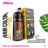 Dầu Gội Nhuộm Tóc Phủ Bạc Nâu Mira Hair Color Shampoo 400ML