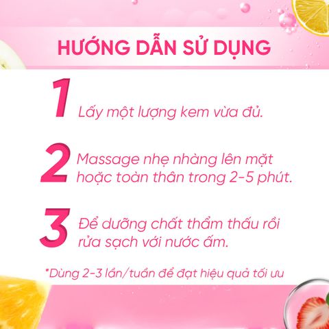 Kem Massage Trái Cây Mira Fruit & Vita Massage Cream (500g)