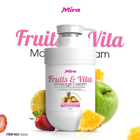 Kem Massage Trái Cây Mira Fruit & Vita Massage Cream (500g)