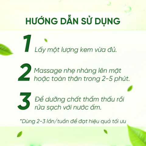 Kem Massage Trà Xanh Mira Green Tea Massage Cream (500g)