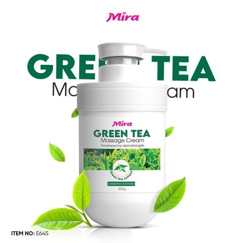 Kem Massage Trà Xanh Mira Green Tea Massage Cream (500g)