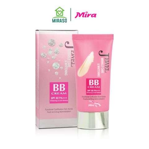 Kem Lót Mira BB Cream Jewel Wrinkle Care & Whitening (40ml)