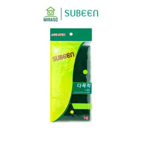 Cước Rửa Chén Subeen Xanh (1 Miếng) (10x20 cm)