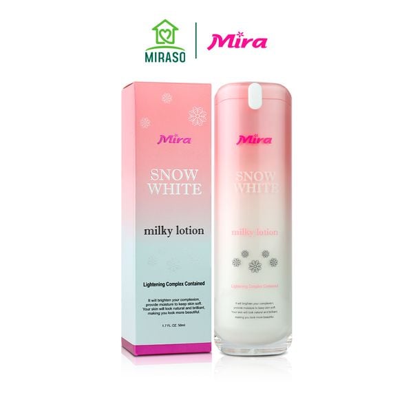 Sữa Dưỡng Thể Trắng Da Mira Snow White Milky Lotion 50ml