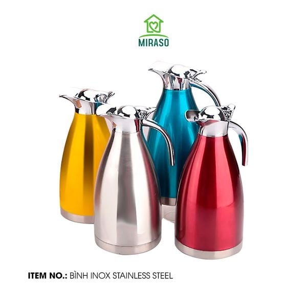 Bình Inox Stainless Steel Coffee Pot Cách Nhiệt 3 Lớp