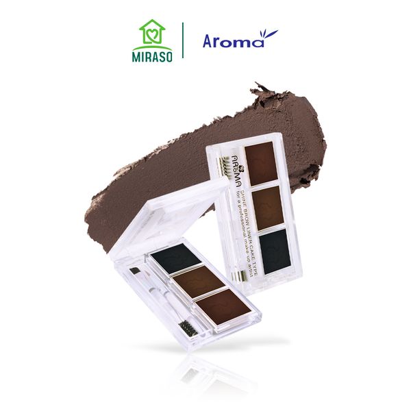 Bột kẻ mày Aroma Shine Brown Liner Cake Type